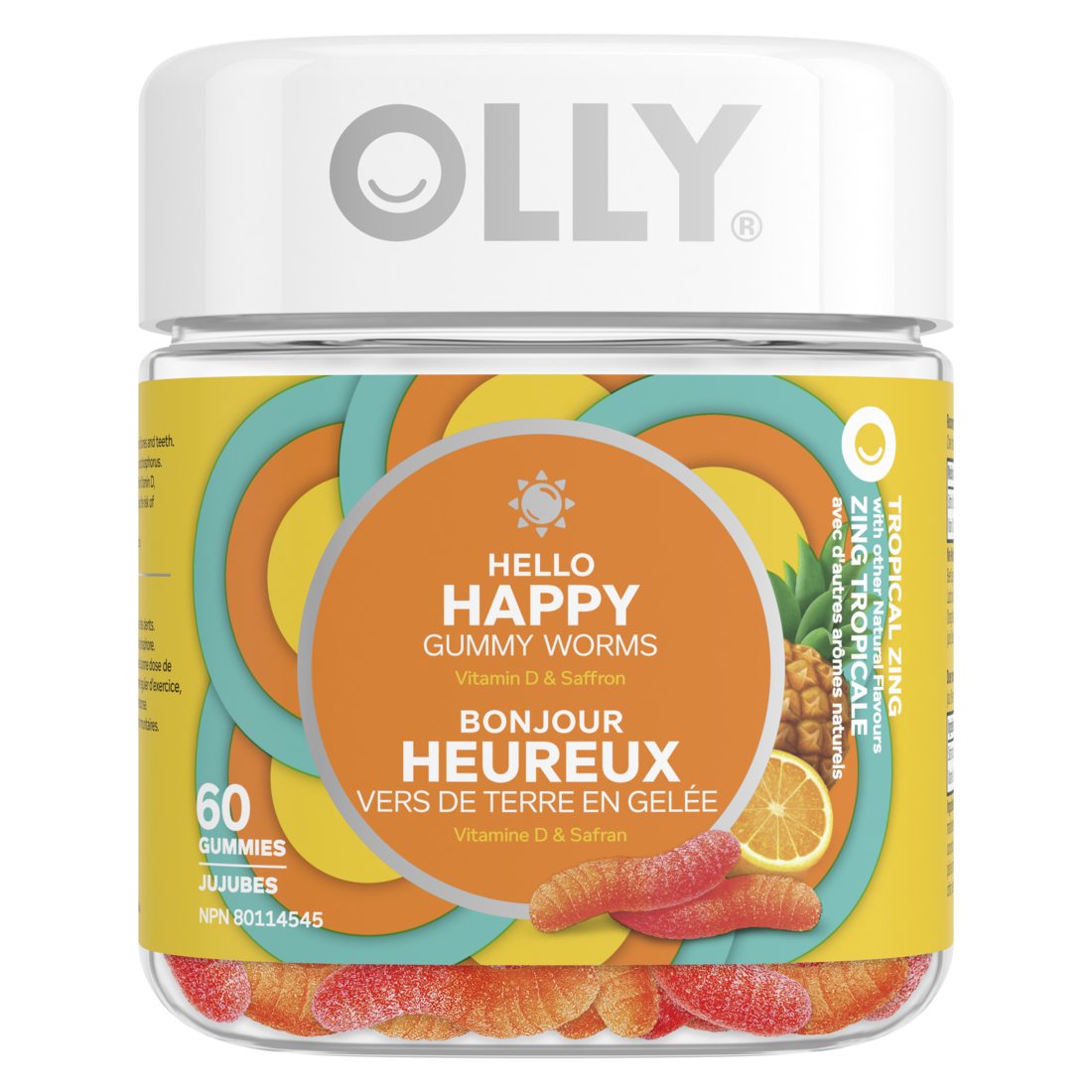 Hello Happy Gummy Worms – OLLY Canada